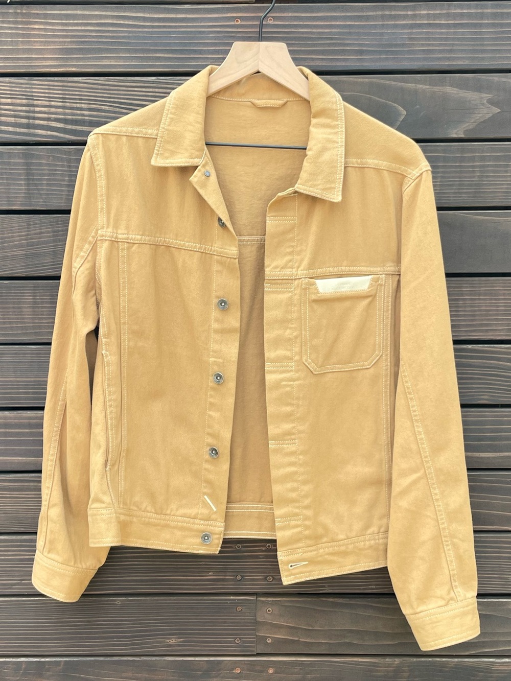 Saturdays NYC Men's Tan Cotton Shirt Jacket Overshirt